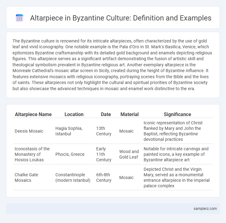 Altarpiece in Byzantine Culture: Definition and Examples