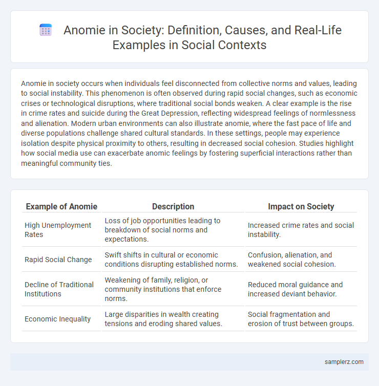 Anomie in Society: Definition, Causes, and Real-Life Examples in Social Contexts