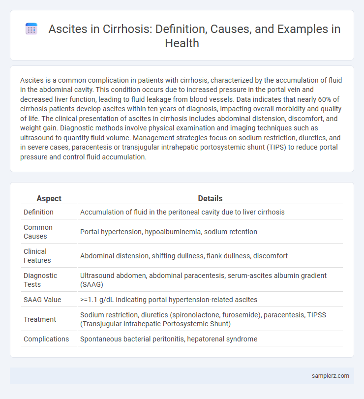 Ascites in Cirrhosis: Definition, Causes, and Examples in Health