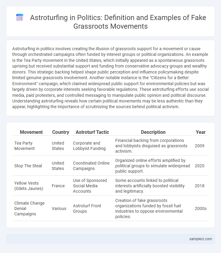 Astroturfing in Politics: Definition and Examples of Fake Grassroots Movements