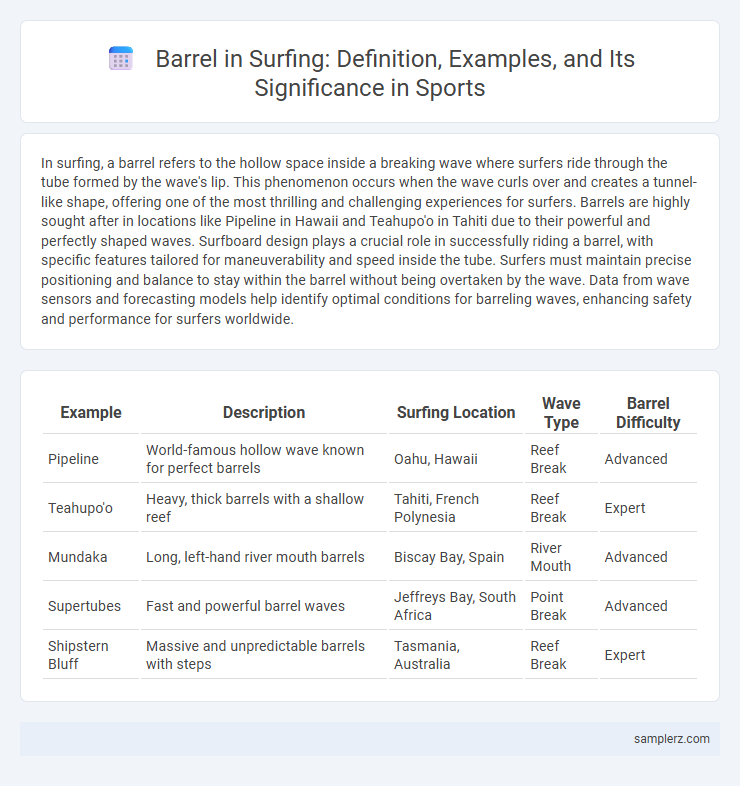 Barrel in Surfing: Definition, Examples, and Its Significance in Sports