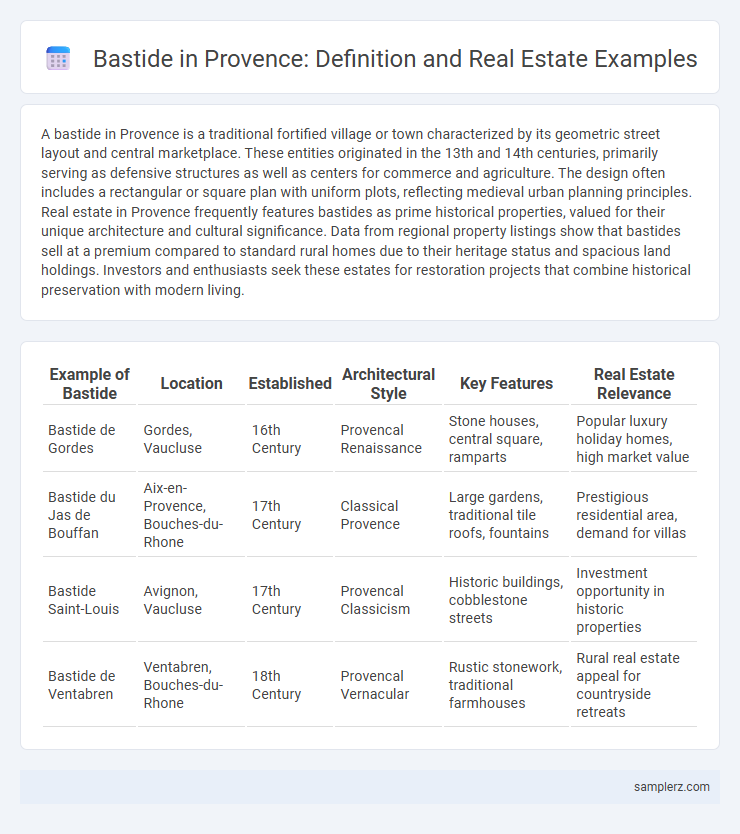 Bastide in Provence: Definition and Real Estate Examples