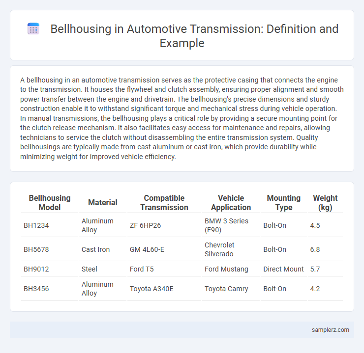 Bellhousing in Automotive Transmission: Definition and Example