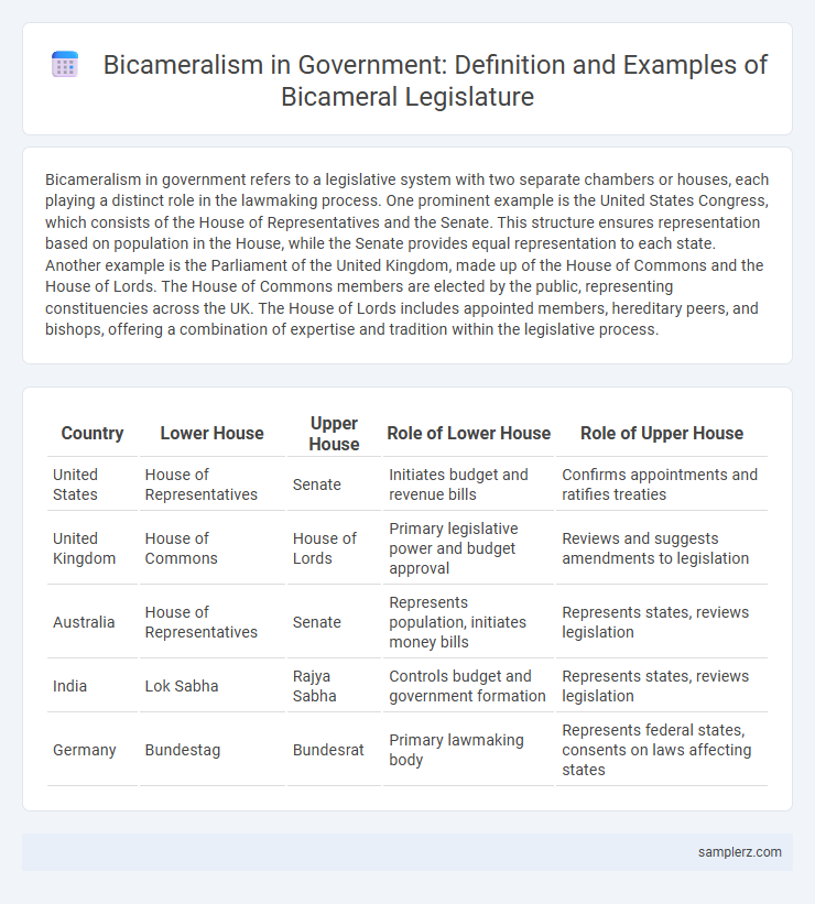 Bicameralism in Government: Definition and Examples of Bicameral Legislature