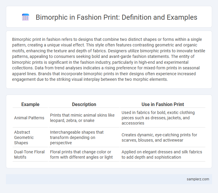 Bimorphic in Fashion Print: Definition and Examples