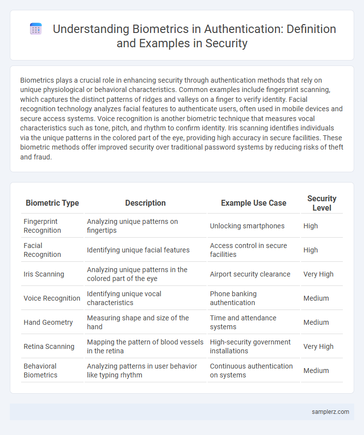 Understanding Biometrics in Authentication: Definition and Examples in Security