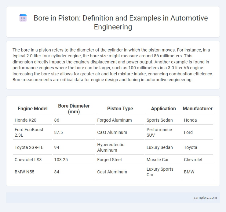 Bore in Piston: Definition and Examples in Automotive Engineering