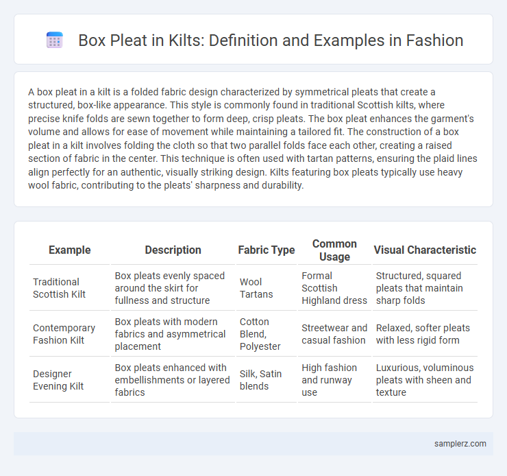 Box Pleat in Kilts: Definition and Examples in Fashion