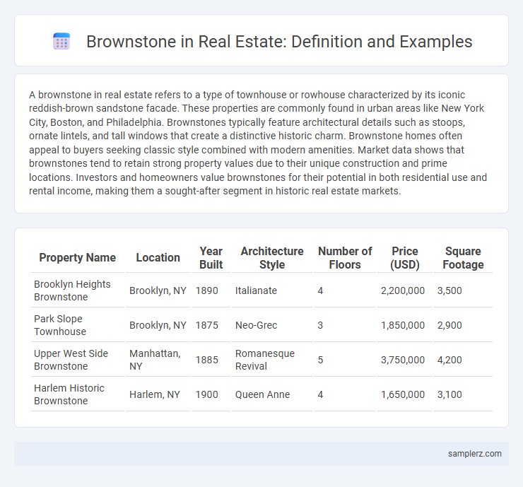 Brownstone in Real Estate: Definition and Examples