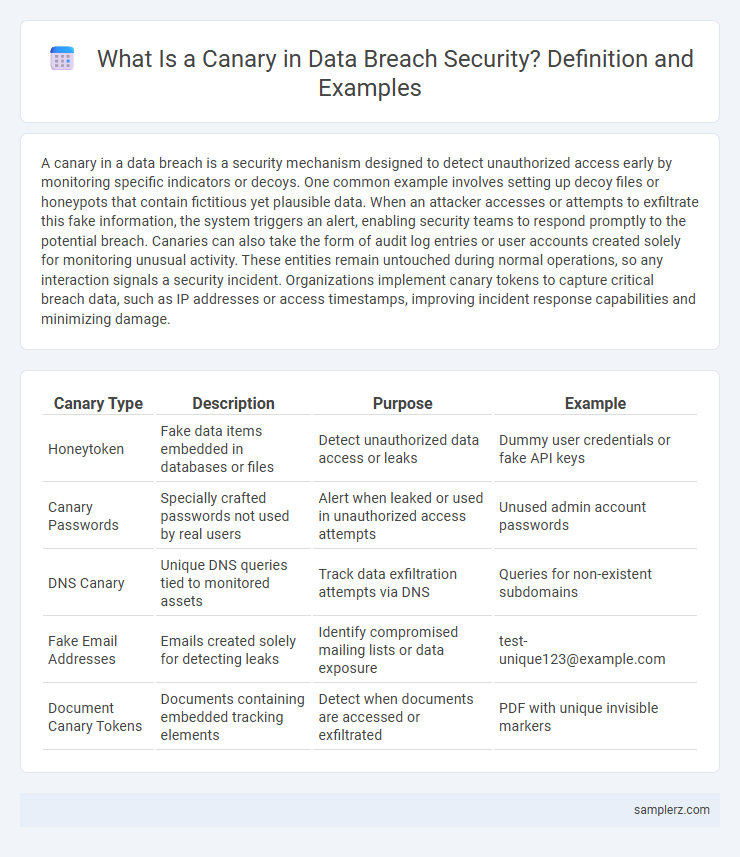 What Is a Canary in Data Breach Security? Definition and Examples
