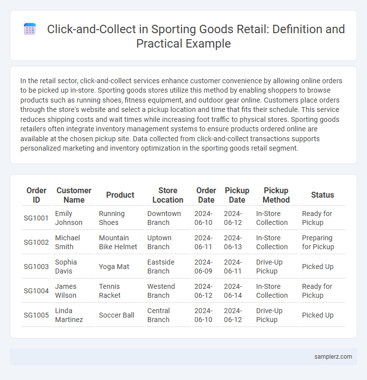 Click-and-Collect in Sporting Goods Retail: Definition and Practical Example