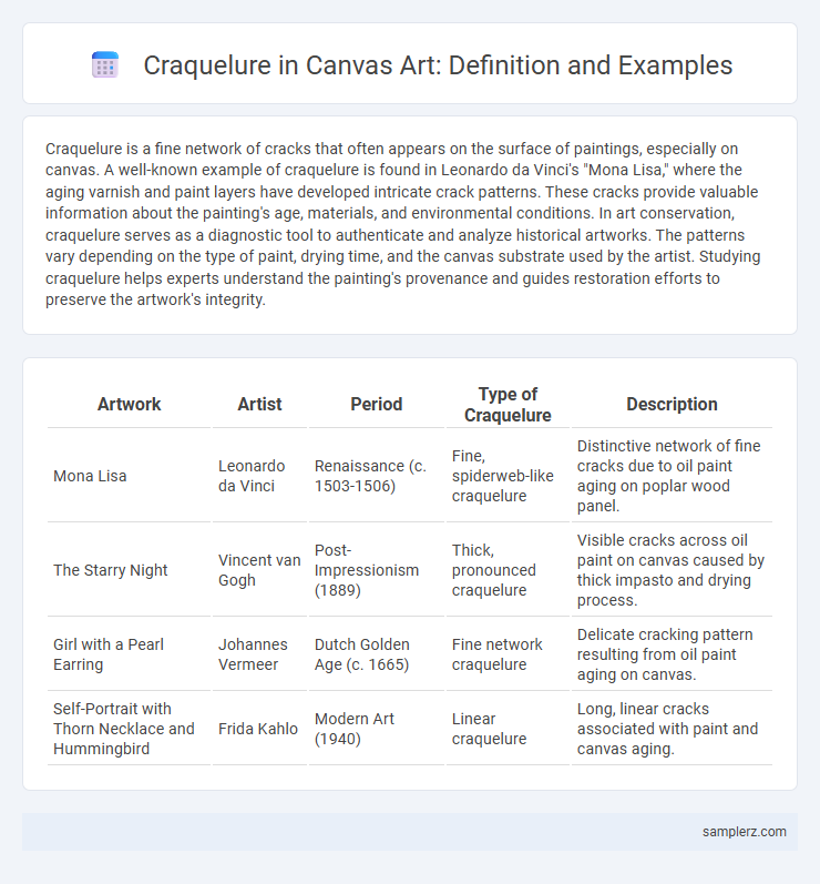 Craquelure in Canvas Art: Definition and Examples