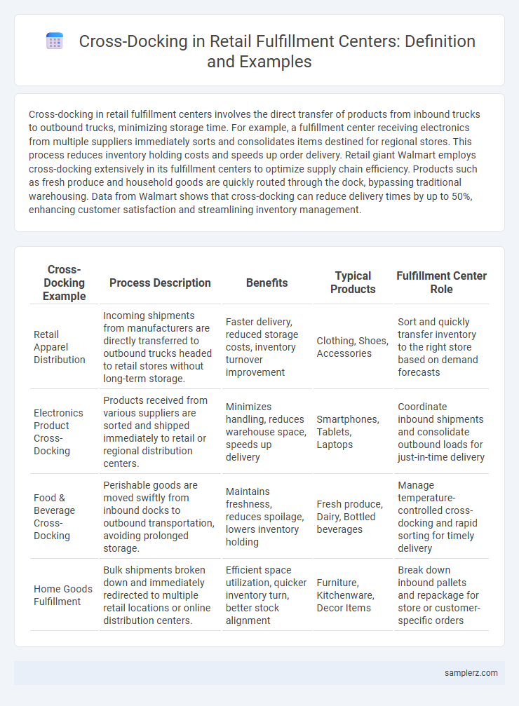Cross-Docking in Retail Fulfillment Centers: Definition and Examples