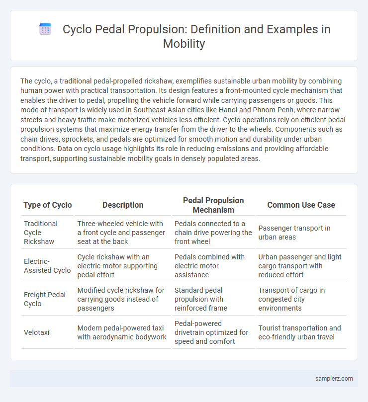 Cyclo Pedal Propulsion: Definition and Examples in Mobility