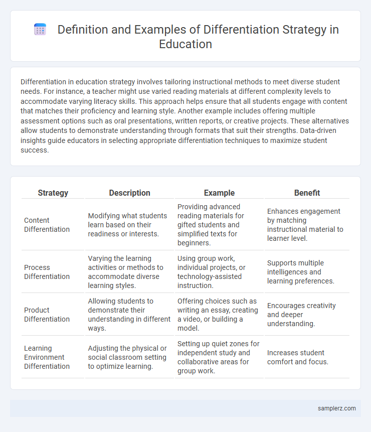 Definition and Examples of Differentiation Strategy in Education