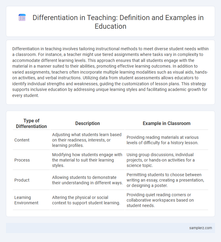 Differentiation in Teaching: Definition and Examples in Education