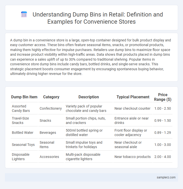 Understanding Dump Bins in Retail: Definition and Examples for Convenience Stores