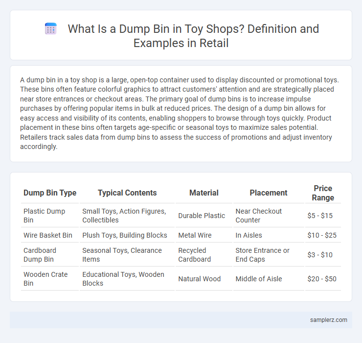 What Is a Dump Bin in Toy Shops? Definition and Examples in Retail