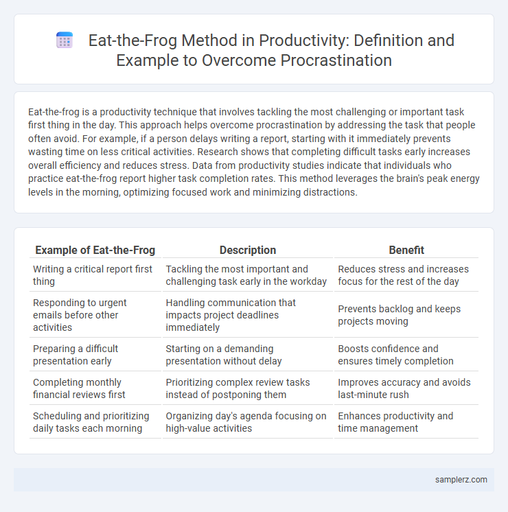 Eat-the-Frog Method in Productivity: Definition and Example to Overcome Procrastination