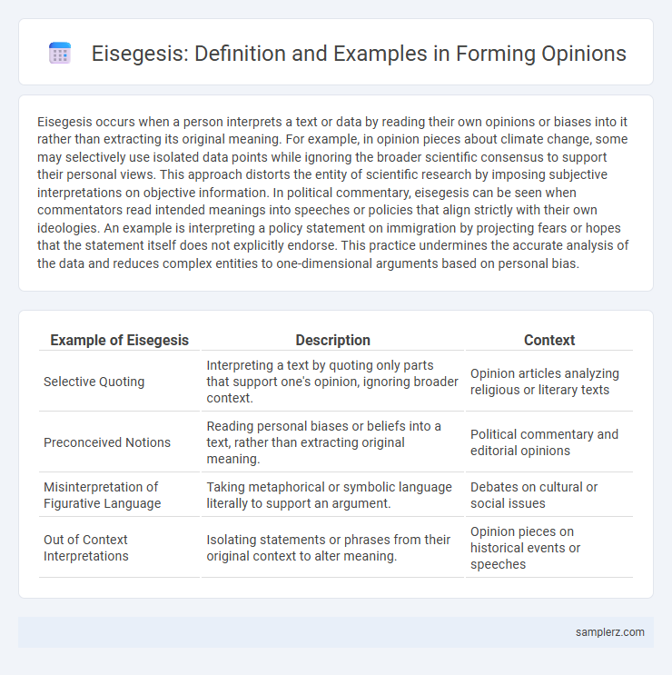 Eisegesis: Definition and Examples in Forming Opinions