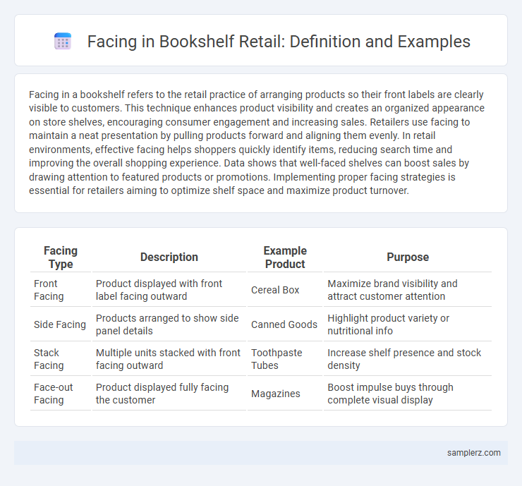 Facing in Bookshelf Retail: Definition and Examples