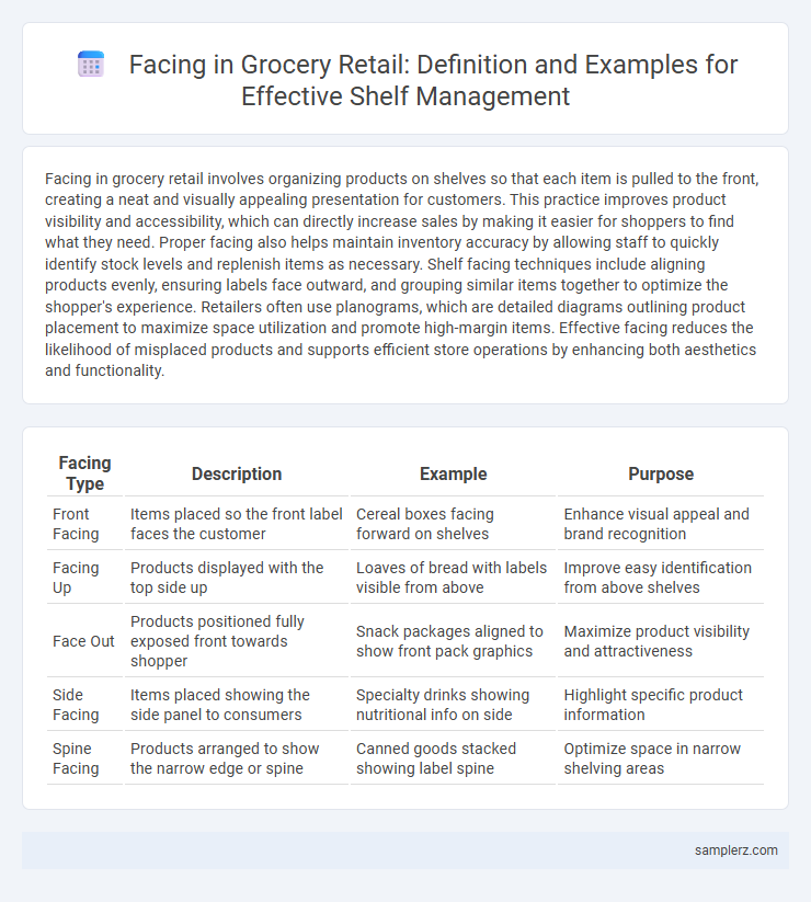 Facing in Grocery Retail: Definition and Examples for Effective Shelf Management