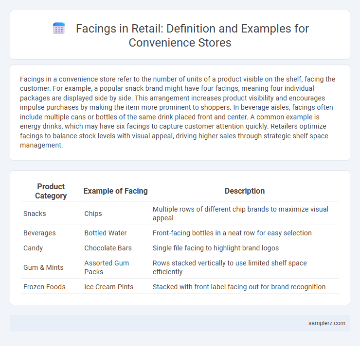 Facings in Retail: Definition and Examples for Convenience Stores