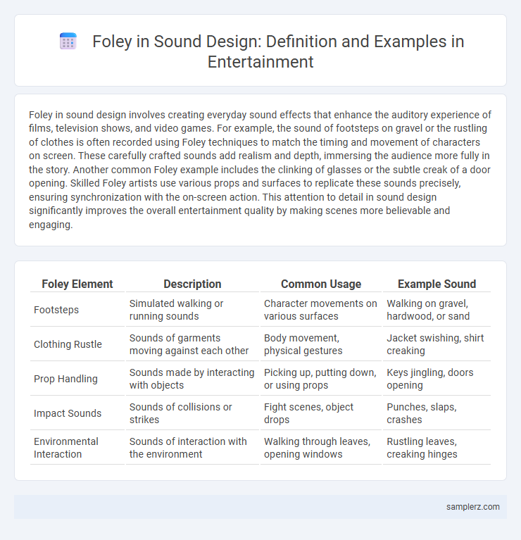 Foley in Sound Design: Definition and Examples in Entertainment