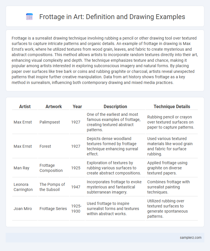 Frottage in Art: Definition and Drawing Examples