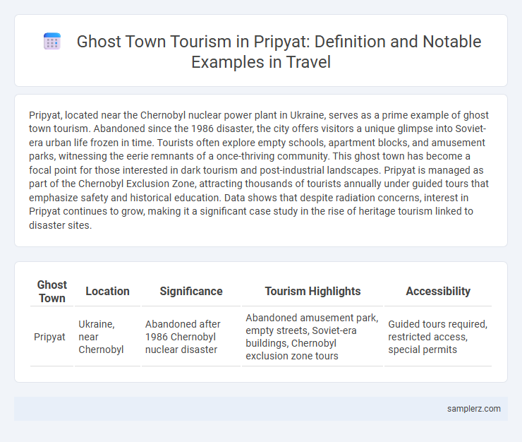 Ghost Town Tourism in Pripyat: Definition and Notable Examples in Travel