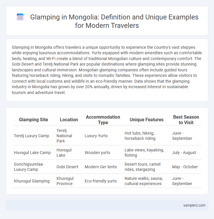 Glamping in Mongolia: Definition and Unique Examples for Modern Travelers