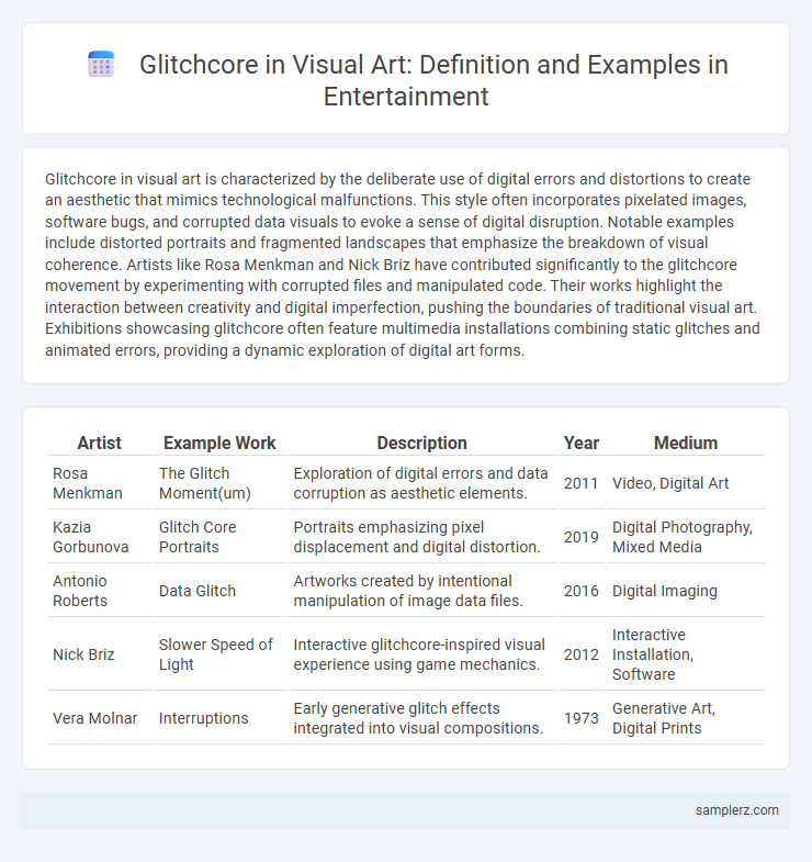 Glitchcore in Visual Art: Definition and Examples in Entertainment