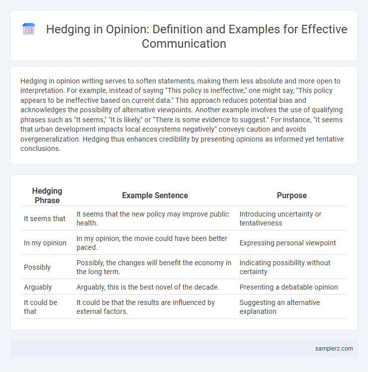 Hedging in Opinion: Definition and Examples for Effective Communication