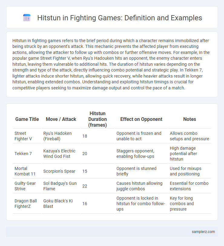Hitstun in Fighting Games: Definition and Examples