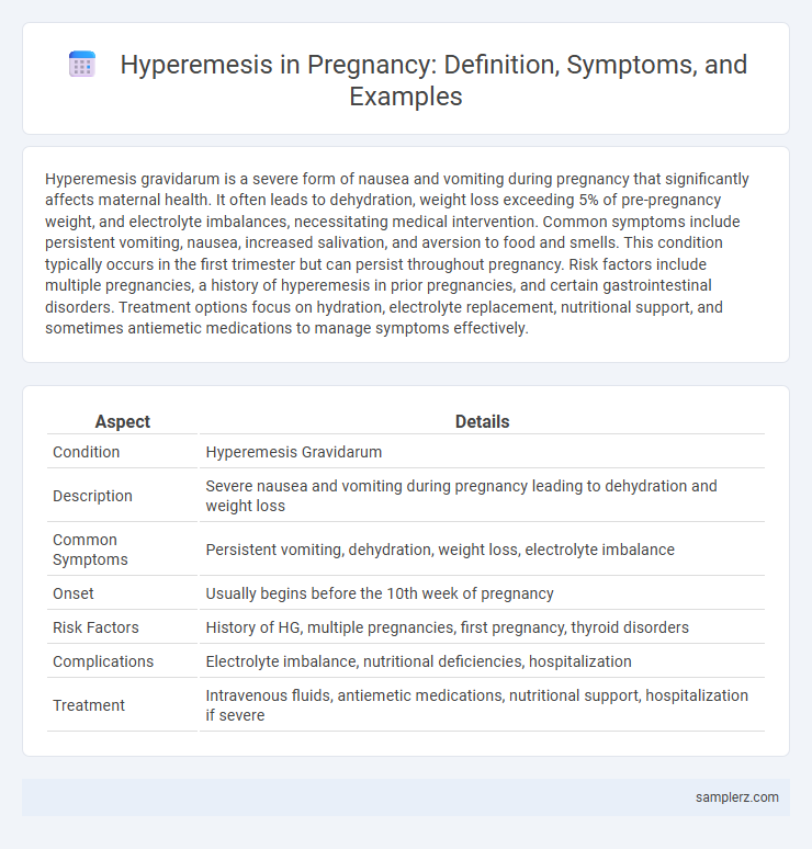Hyperemesis in Pregnancy: Definition, Symptoms, and Examples
