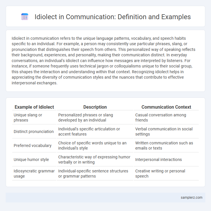 Idiolect in Communication: Definition and Examples