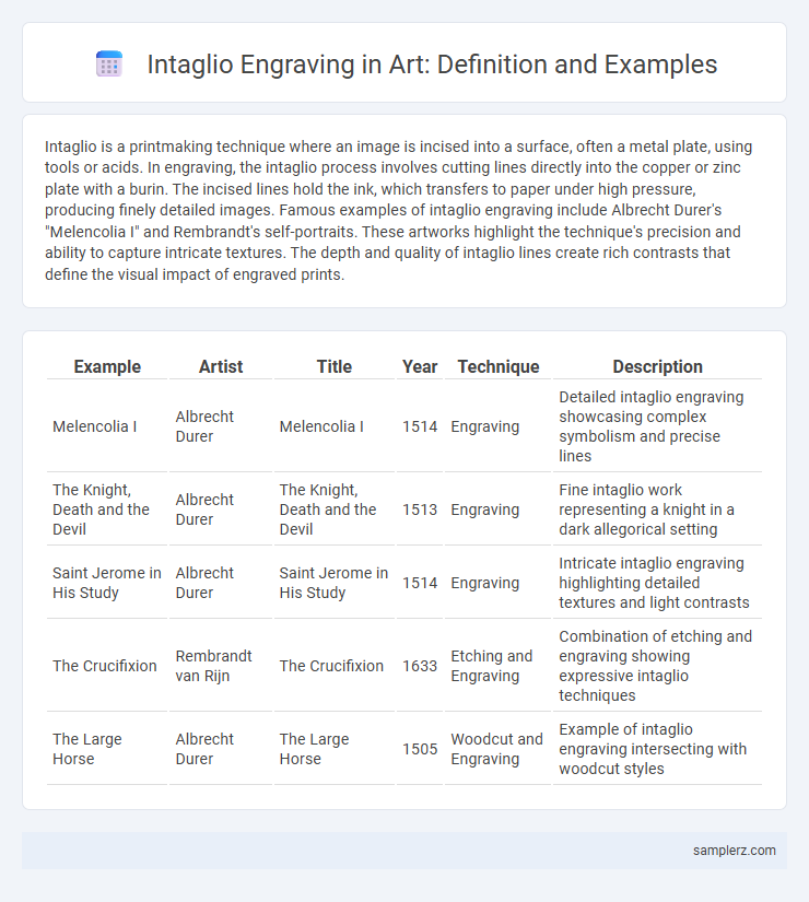 Intaglio Engraving in Art: Definition and Examples