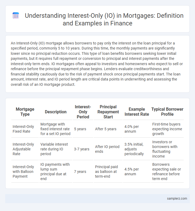 Understanding Interest-Only (IO) in Mortgages: Definition and Examples in Finance