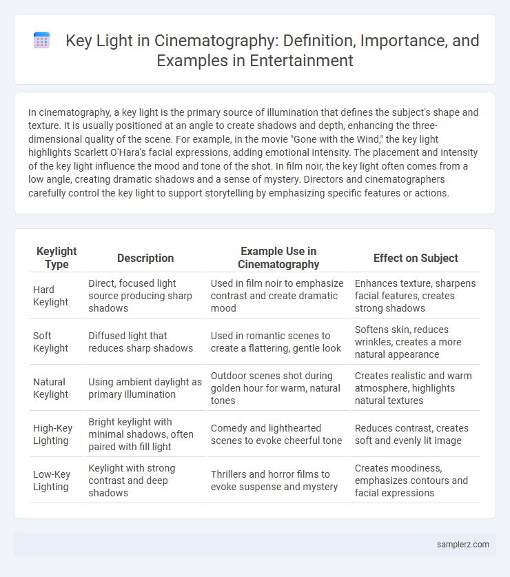Key Light in Cinematography: Definition, Importance, and Examples in Entertainment