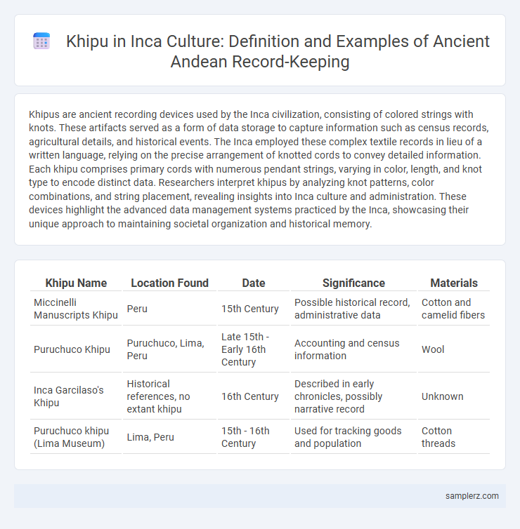 Khipu in Inca Culture: Definition and Examples of Ancient Andean Record-Keeping