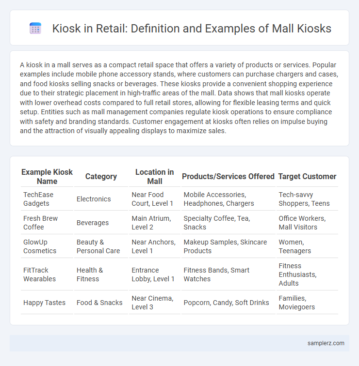Kiosk in Retail: Definition and Examples of Mall Kiosks