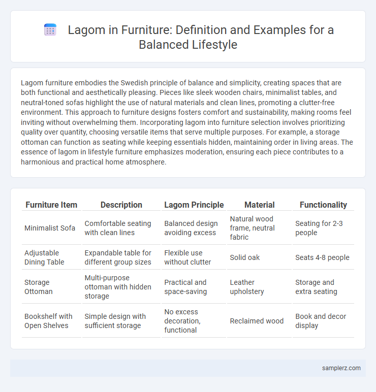 Lagom in Furniture: Definition and Examples for a Balanced Lifestyle