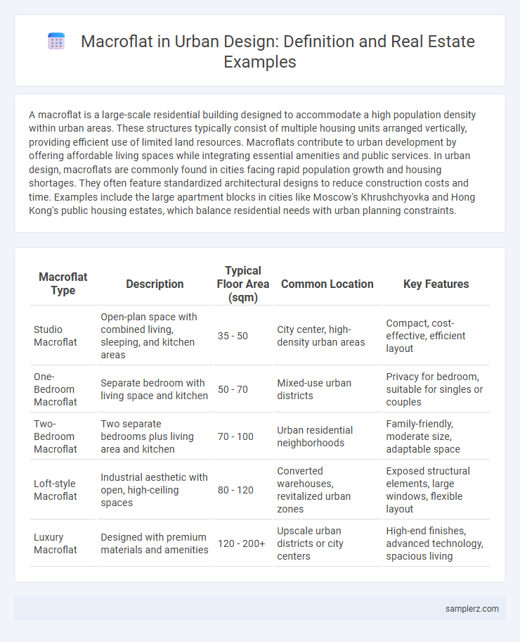 Macroflat in Urban Design: Definition and Real Estate Examples