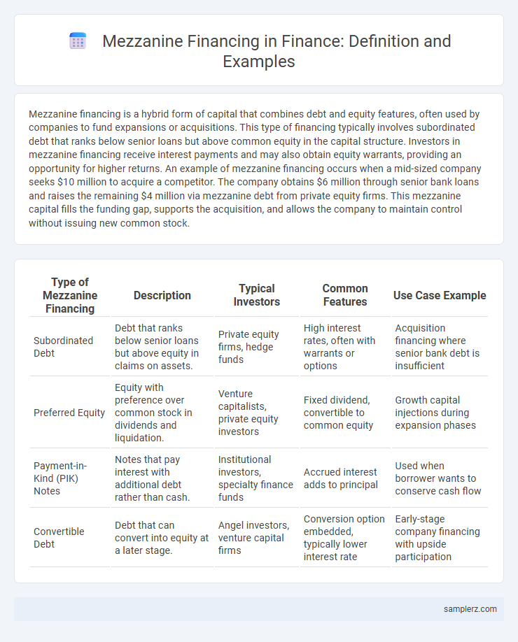 Mezzanine Financing in Finance: Definition and Examples
