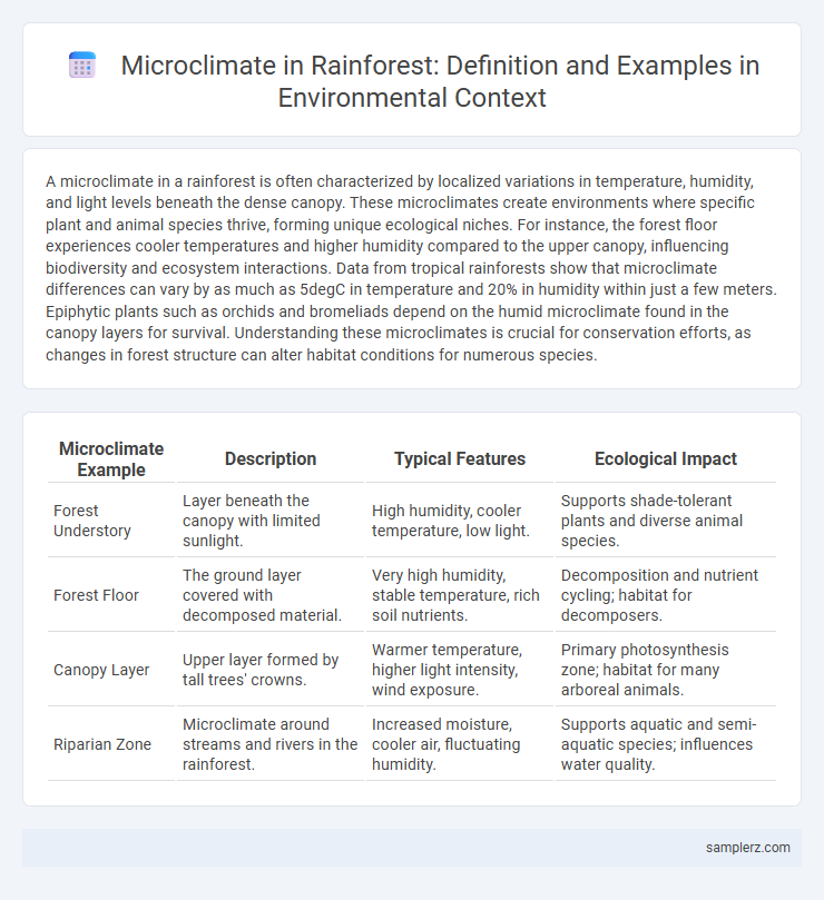 Microclimate in Rainforest: Definition and Examples in Environmental Context
