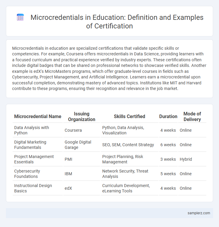 Microcredentials in Education: Definition and Examples of Certification