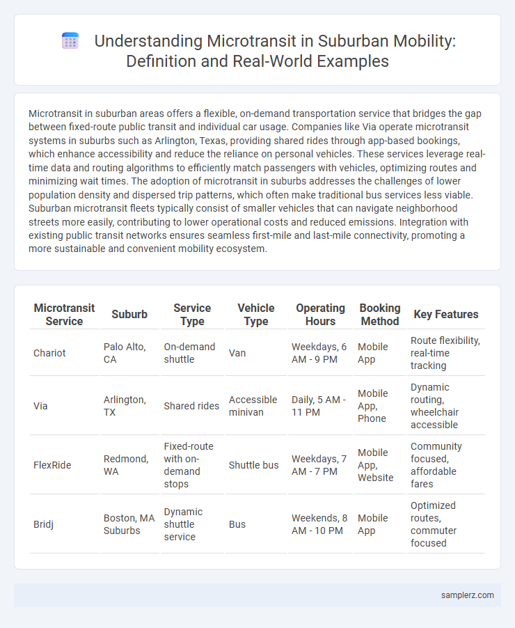 Understanding Microtransit in Suburban Mobility: Definition and Real-World Examples