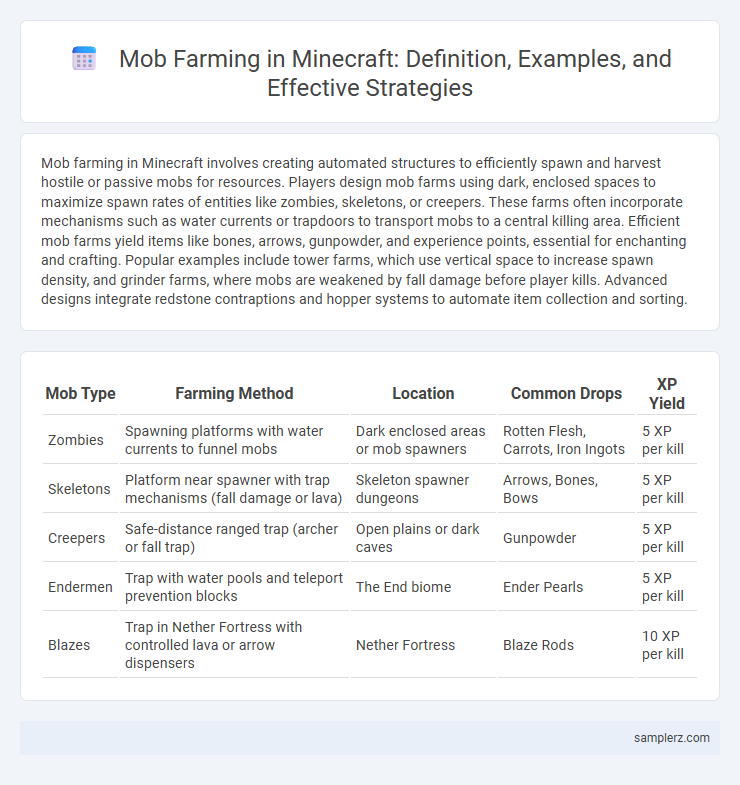 Mob Farming in Minecraft: Definition, Examples, and Effective Strategies