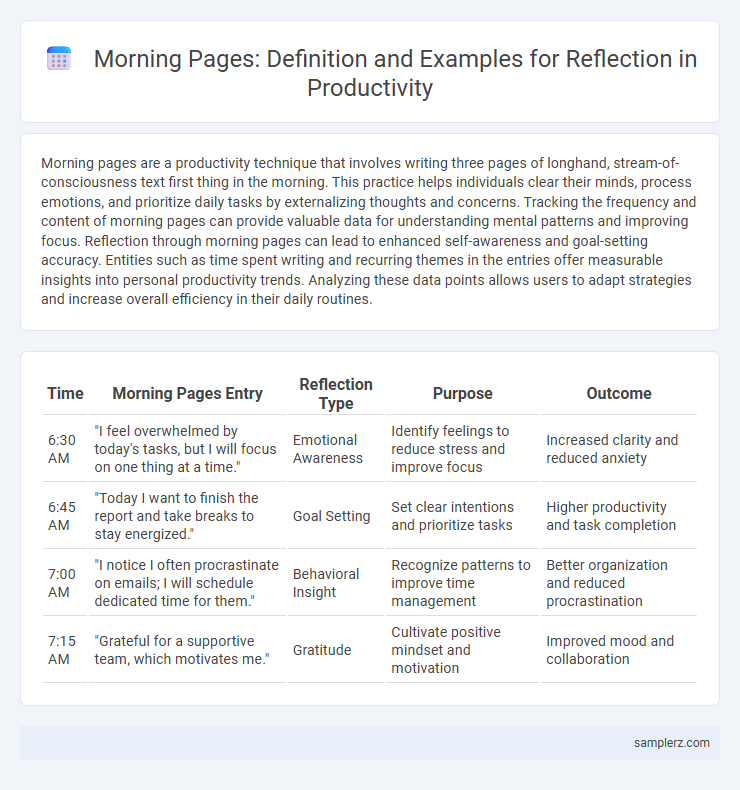 Morning Pages: Definition and Examples for Reflection in Productivity