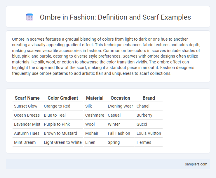 Ombre in Fashion: Definition and Scarf Examples